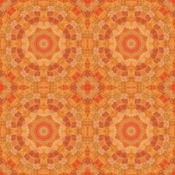 Seamless pattern, mosaic of  fabric Stock Illustration