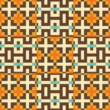 Seamless pattern. Mosaic Stock Illustration