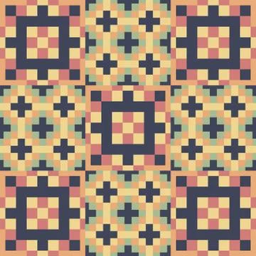 Seamless pattern. Mosaic Stock Illustration