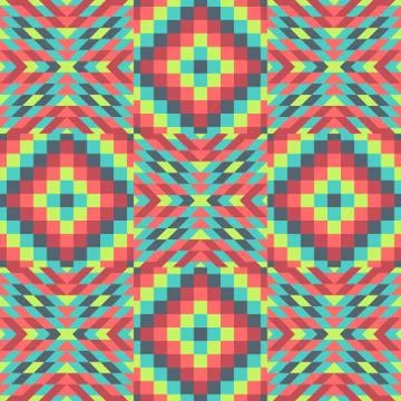 Seamless pattern. Mosaic Stock Illustration