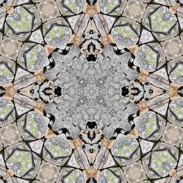 Seamless pattern mosaic of natural stone. Texture of natural stone. Mosaic .. Stock Illustration