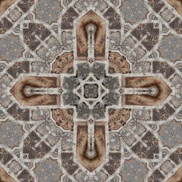 Seamless pattern mosaic of natural stone. Texture of natural stone. Mosaic .. Stock Illustration