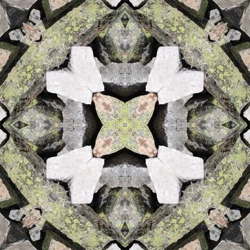 Seamless pattern mosaic of natural stone. Texture of natural stone. Mosaic .. Stock Illustration