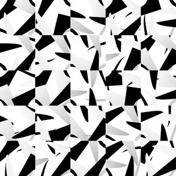 Seamless pattern with mosaic of random shapes. Illustrazione stock