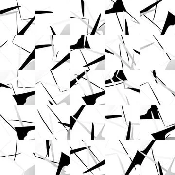 Seamless pattern with mosaic of random shapes. Stock Illustration