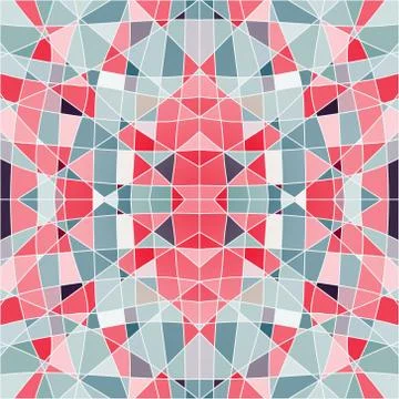 Seamless pattern mosaic with red pieces Stock Illustration