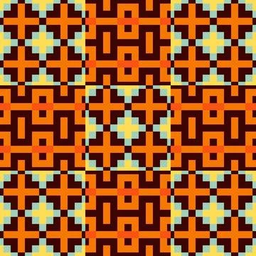 Seamless pattern. Mosaic. Seamless pattern. Template for package, covers a... Stock Photos