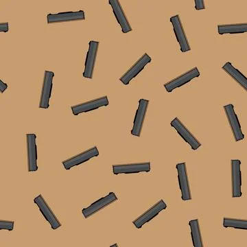 Seamless pattern motherboard desktop memory cartoon vector Illustrazione stock