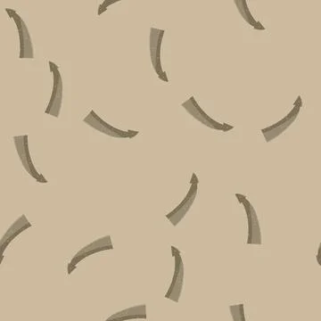 Seamless pattern motif retro arrow banner cartoon vector Illustrazione stock