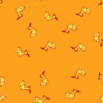 Seamless pattern motion lava splash cartoon vector Stock Illustration