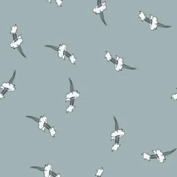Seamless pattern motion speed comic cartoon vector Stock Illustration