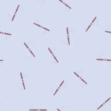 Seamless pattern motor propeller cartoon vector Stockillustratie
