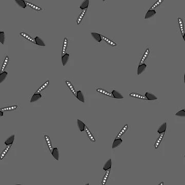 Seamless pattern mountain knife camping cartoon vector Illustrazione stock