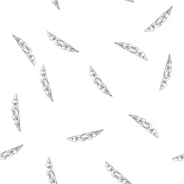 Seamless pattern mountain old sketch hand drawn Stock Illustration