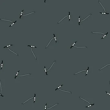 Seamless pattern mountaineering ice axe cartoon vector 스톡 일러스트