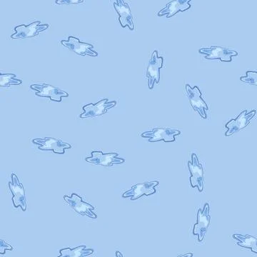 Seamless pattern mud puddle cartoon vector イラスト素材