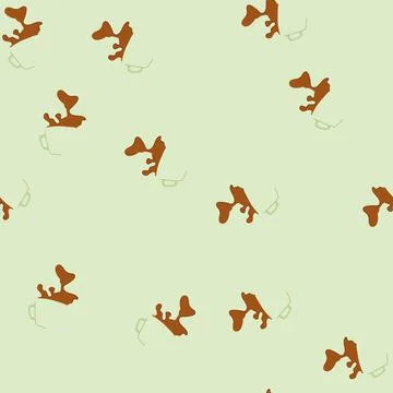 Seamless pattern mug coffee cup splash cartoon vector Stockillustratie