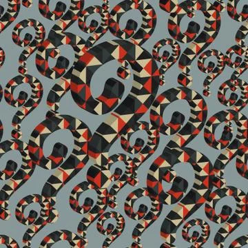 Seamless pattern of multi color question 3D Stock Illustration