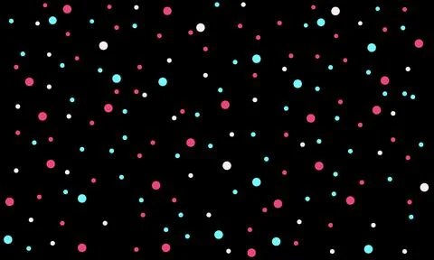 Seamless pattern. Multi-colored circles on a black background. Texture. Colored Stock Illustration