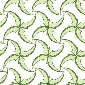 Seamless pattern of multi-colored volume arrows Illustrazione stock