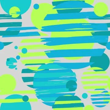 Seamless pattern of MULTICOLORED circles stripes イラスト素材