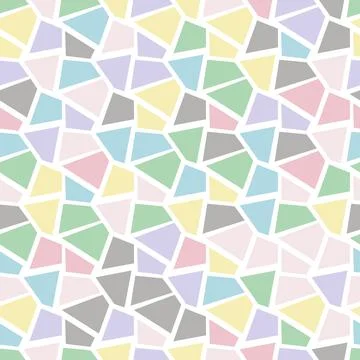 Seamless pattern with multicolored geometric shapes for textures, textiles an Stock Illustration