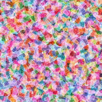 Seamless pattern of multicolored gummy bears in a light tone on a transparent Stock Illustration