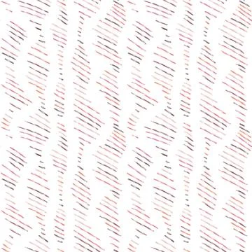 Seamless pattern with multicolored hatching on a white background. Stock Illustration