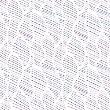 Seamless pattern with multicolored hatching on a white background. Stock Illustration