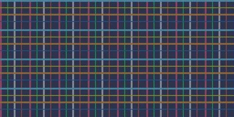 Seamless pattern with multicolored plaid texture Stock Illustration