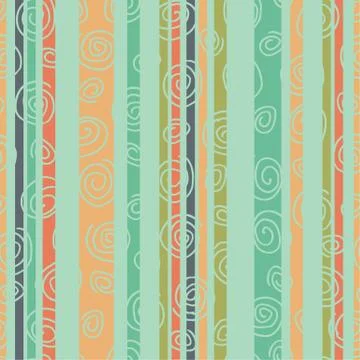 Seamless pattern with multicolored stripes Stock Illustration