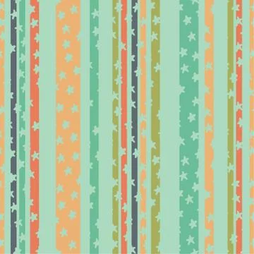 Seamless pattern with multicolored stripes Stock Illustration