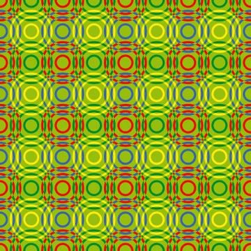 Seamless pattern with multicolour circles Illustrazione stock