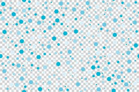 Seamless pattern with multidimensional hexagons in marine tones on a transp.. Stock Photos