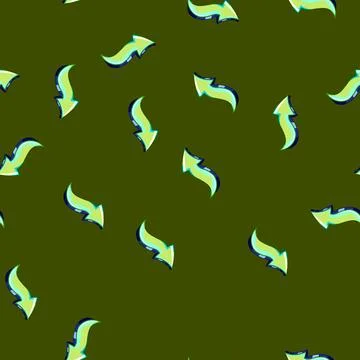 Seamless pattern mural graffiti arrow cartoon vector Illustrazione stock