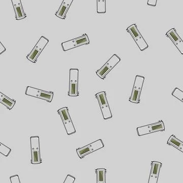 Seamless pattern music dictaphone cartoon vector イラスト素材