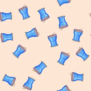 Seamless pattern music drum toy cartoon vector 库存插图
