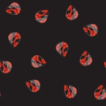 Seamless pattern music guitar pick cartoon vector sign Stock Illustration
