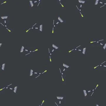 Seamless pattern music microphone stand cartoon vector イラスト素材