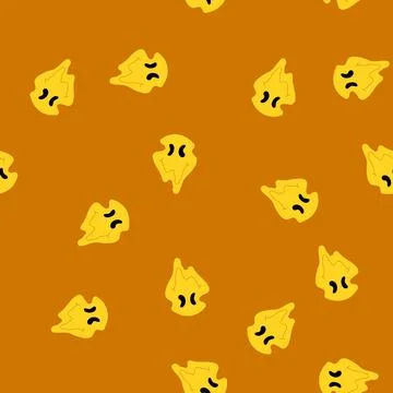 Seamless pattern music psychedelic smile cartoon vector Stock Illustration