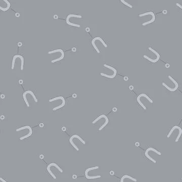 Seamless pattern music tuning fork cartoon vector Stock Illustration