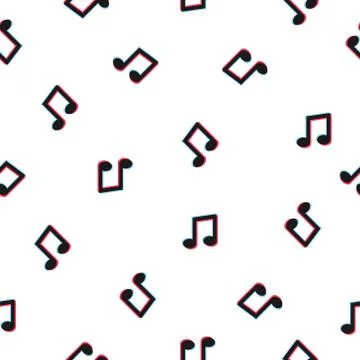 Seamless pattern musical note Stock Illustration