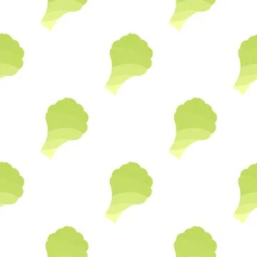 Seamless pattern of mustard greens Stock Illustration