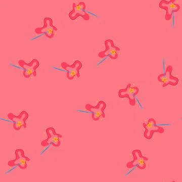 Seamless pattern mystic magic stick cartoon vector Stock Illustration
