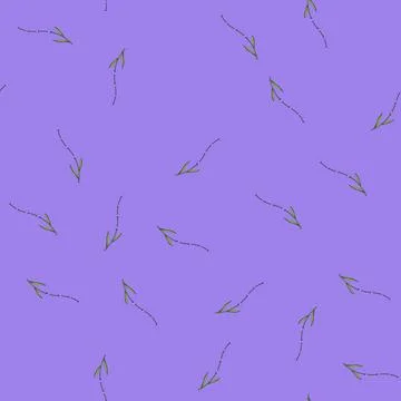 Seamless pattern myth lavender cartoon vector Stock Illustration