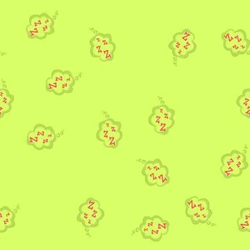 Seamless pattern nap sleep zzz cartoon vector Stock Illustration