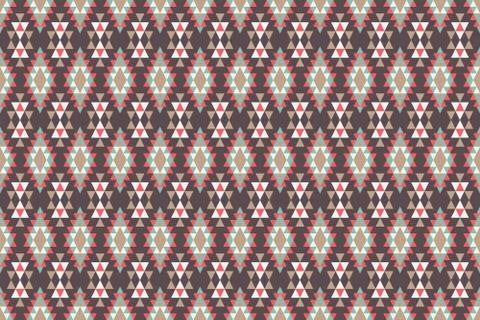 Seamless pattern in the native American style. Stock Illustration