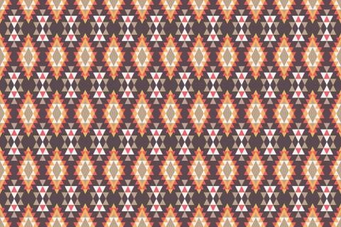 Seamless pattern in the native American style. Illustrazione stock
