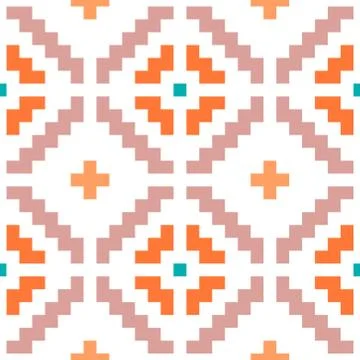 Seamless pattern in the native American style. イラスト素材