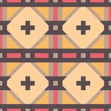 Seamless pattern in the native American style. Stock Illustration